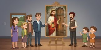 Porta sem trinco Jesus bate na porta