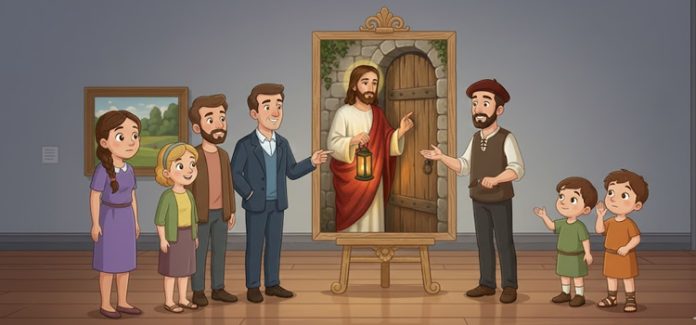 Porta sem trinco Jesus bate na porta