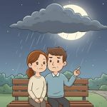 Até a lua se escondeu