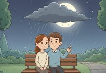 Até a lua se escondeu