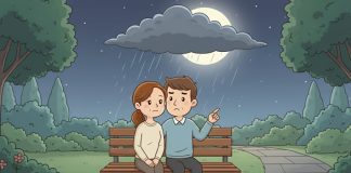 Até a lua se escondeu