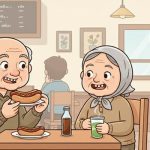 Casal divide até a dentadura