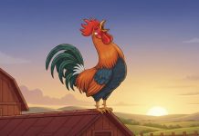 O galo que acordava o sol