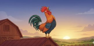 O galo que acordava o sol