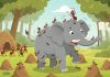 O elefante e a formiga medem suas forças O elefante e a formiga medem suas forças