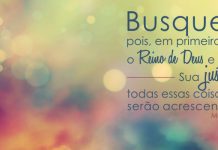 Catequese e formação Buscai o reino e a sua justiça