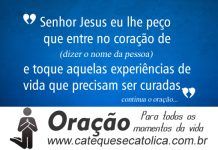 Oração de Intercessão pela cura interior de alguém