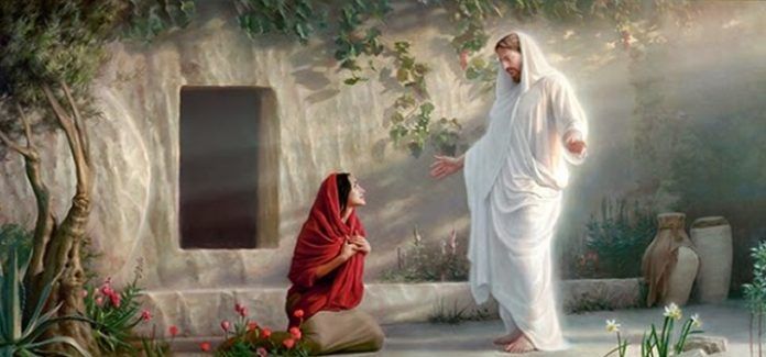 Maria Madalena encontra com Jesus ressuscitado