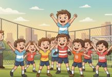Menino deficiente joga futebol