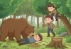 Os dois viajantes e o urso Os dois viajantes e o urso