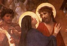 encontro de Jesus com Nossa Senhora