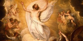 Ascensão do Senhor Jesus sobe ao céu