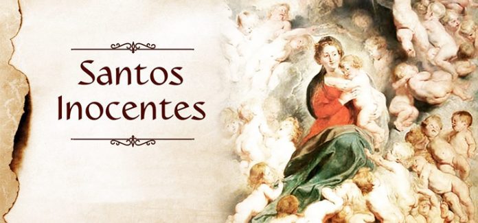 santos inocentes Celebremos com carinho e esperança esse dia dos Santos Inocentes, pedindo condições de vida melhor para todas as crianças