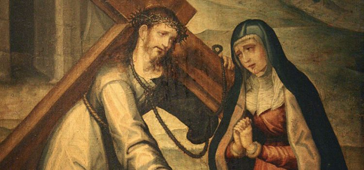 encontro de Jesus com Maria sua Mãe