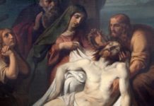 Descendimento de Cristo da Cruz, Jesus é tirado da cruz