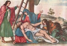 Descendimento da Cruz, Jesus é tirado da cruz