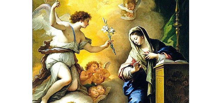 o anjo aparece a Maria, o sim de Maria, anunciação do Senhor