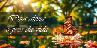 Deus alivia o peso da vida