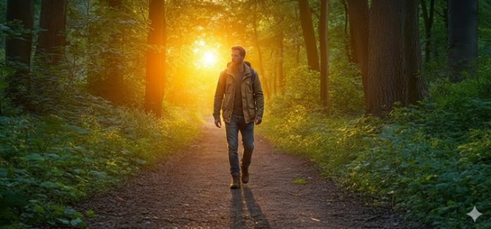 homem caminhando A verdadeira cegueira espiritual não é física, mas uma falta de visão da luz de Cristo. Descubra como Ele ilumina nossas vidas e nos guia